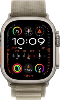 Apple Watch Ultra 2 GPS + Cellular, 49 мм, корпус из титана, ремешок Alpine оливкового цвета S/M